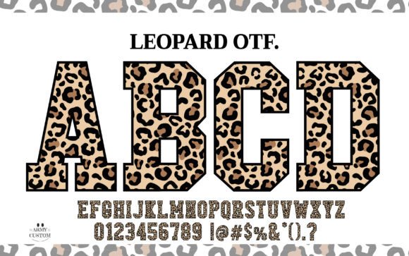 Leopard Varsity Font: Wild Elegance for Bold Creative Projects